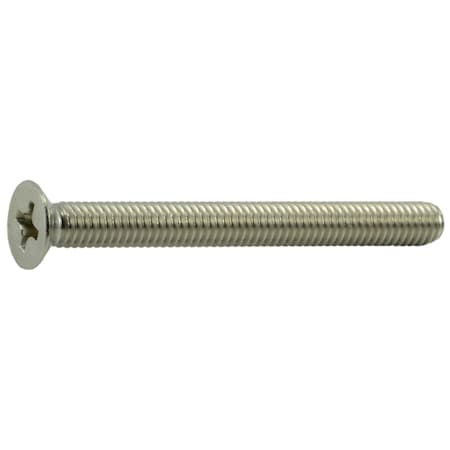 Midwest Fastener M4-0.70 x 40 mm Phillips Flat Machine Screw, Plain Stainless Steel, 12 PK 34765
